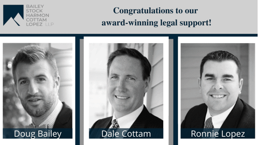 Super Lawyers Recognizes Attorneys Douglas W. Bailey, Dale W. Cottam & Ronald J. Lopez