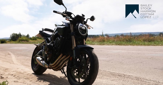 motorcycle on the side of road